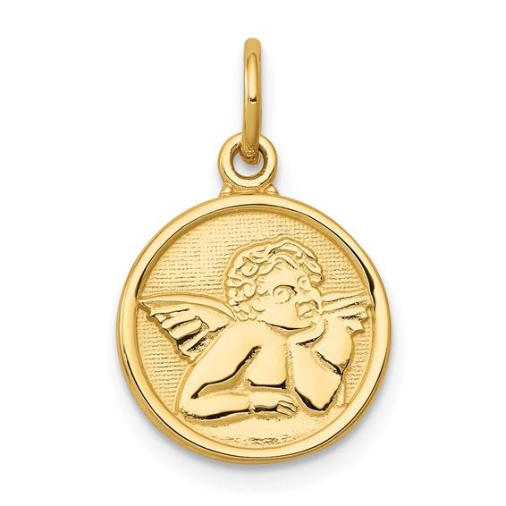 14k Polished Angel Charm - Warwick Jewelers