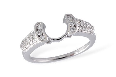 14k White Gold Diamond Ring Wrap - Warwick Jewelers