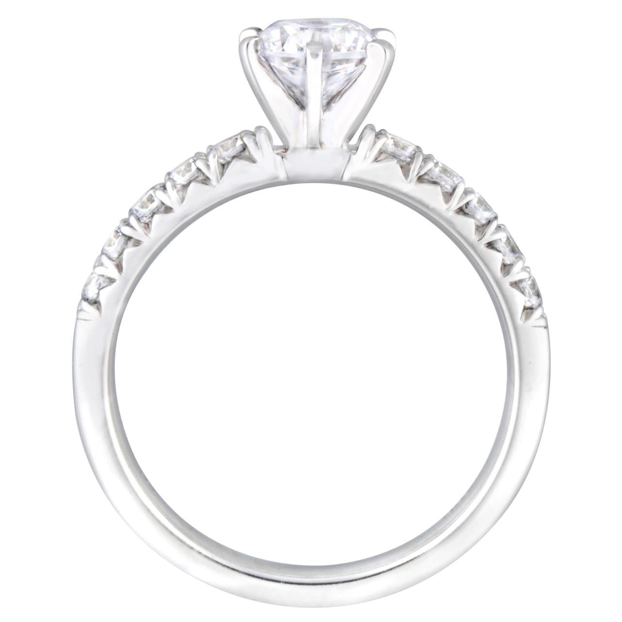 18k White Gold Diamond Engagement Ring - Warwick Jewelers