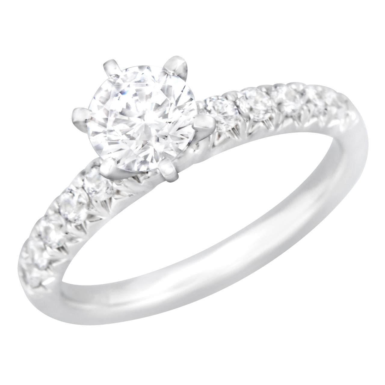 18k White Gold Diamond Engagement Ring - Warwick Jewelers