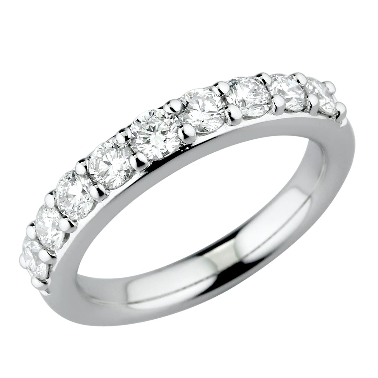 18k White Gold Wedding Band - Warwick Jewelers