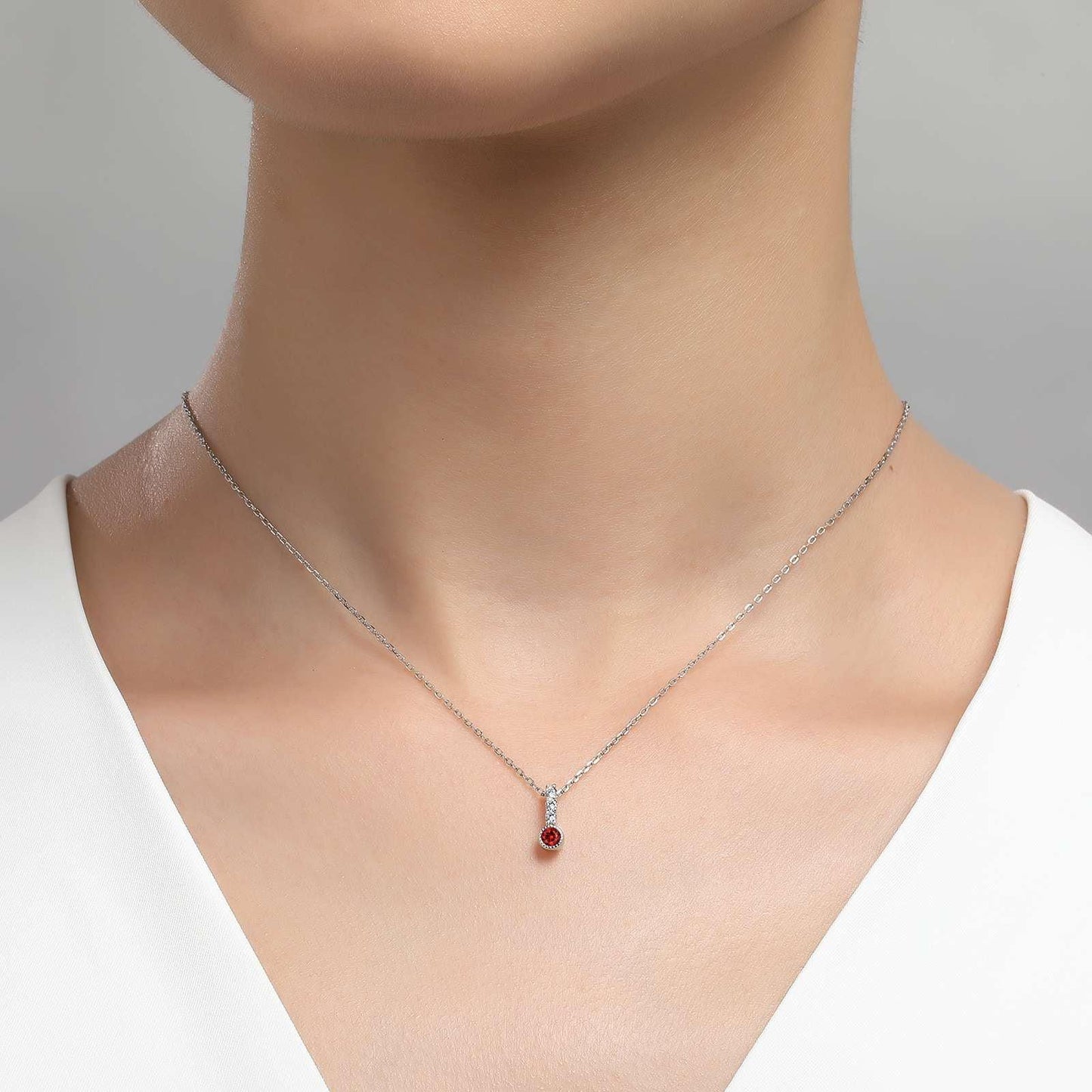 January Birthstone Love Pendant - Warwick Jewelers