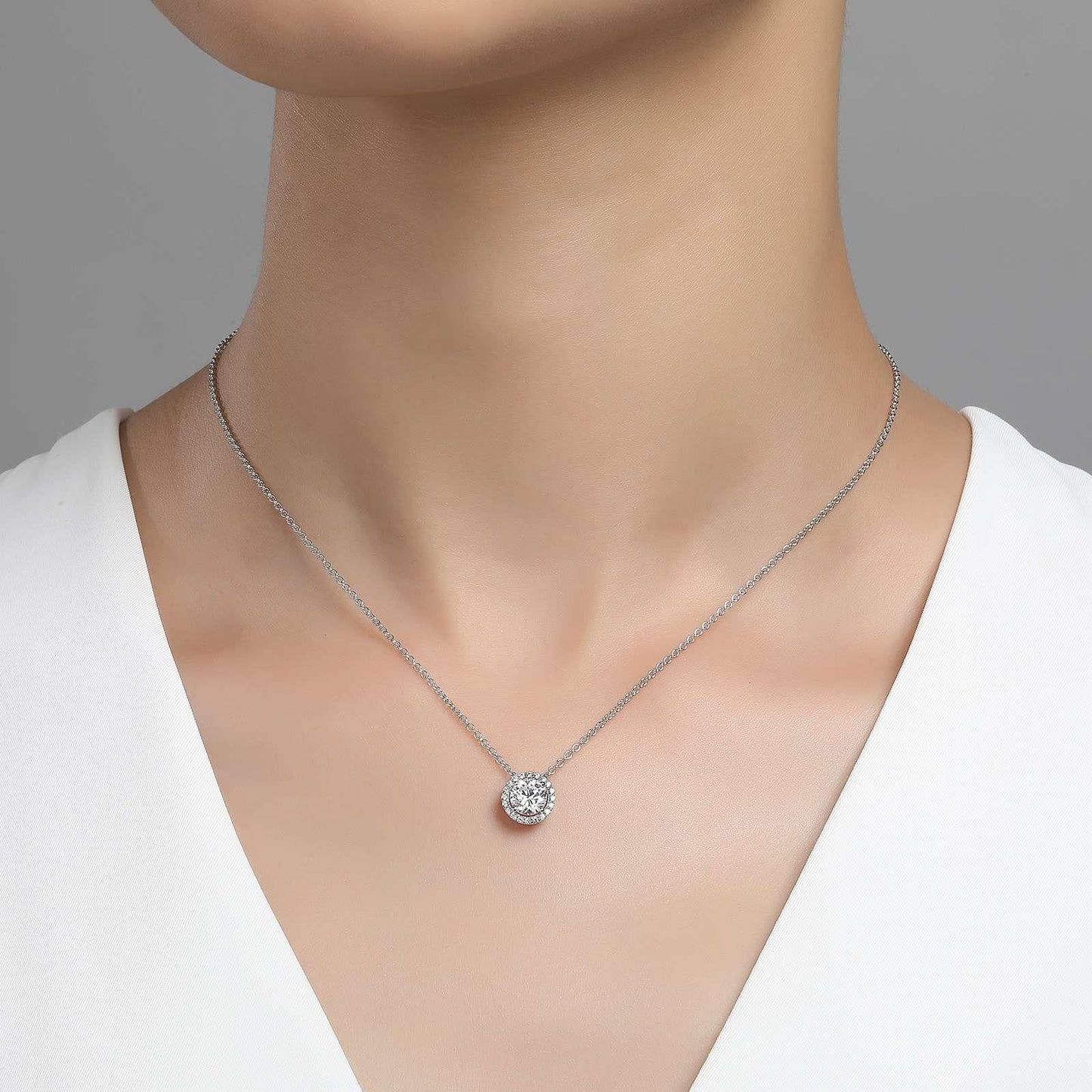 Sterling Silver April Birthstone Necklace - Warwick Jewelers