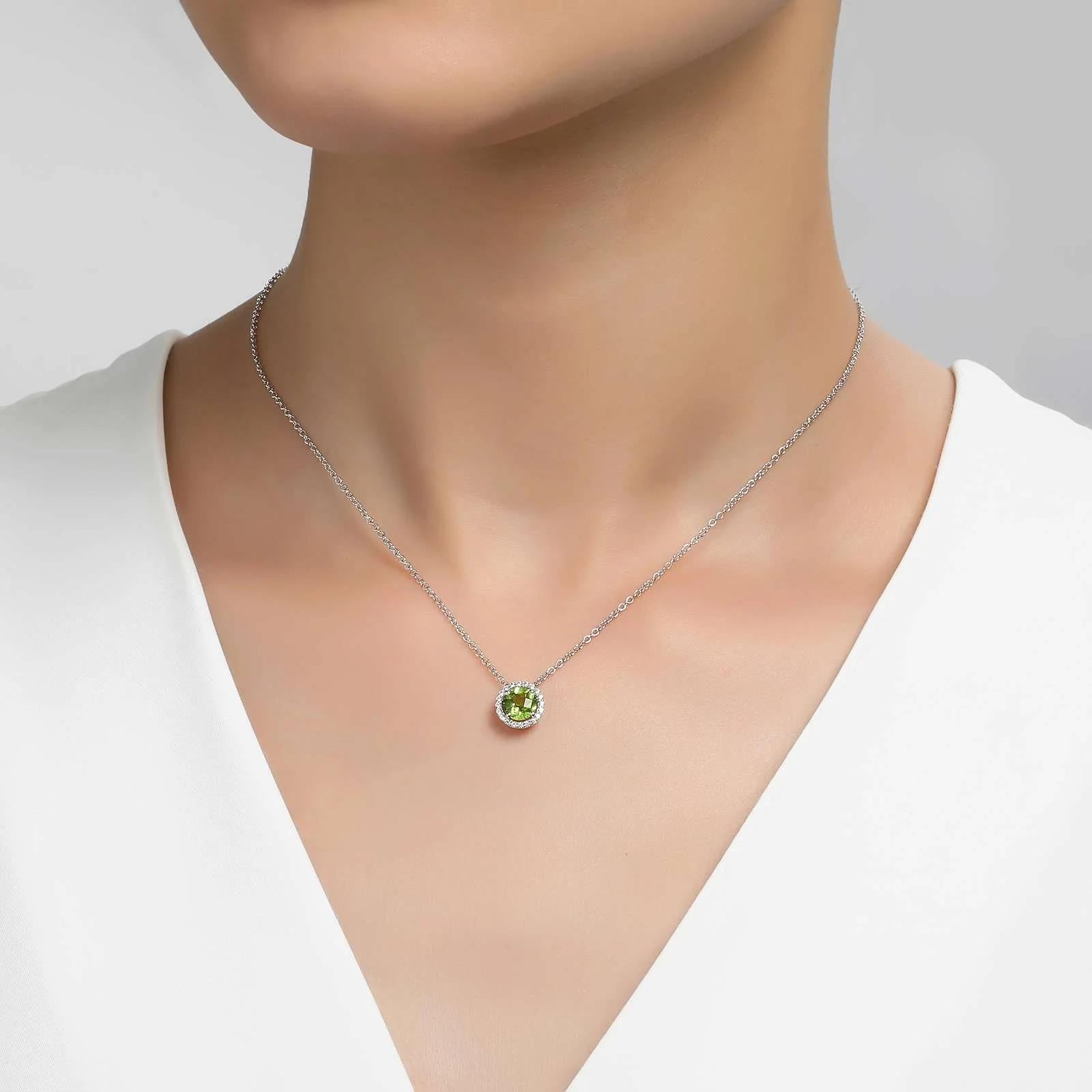 Sterling Silver August Birthstone Necklace - Warwick Jewelers