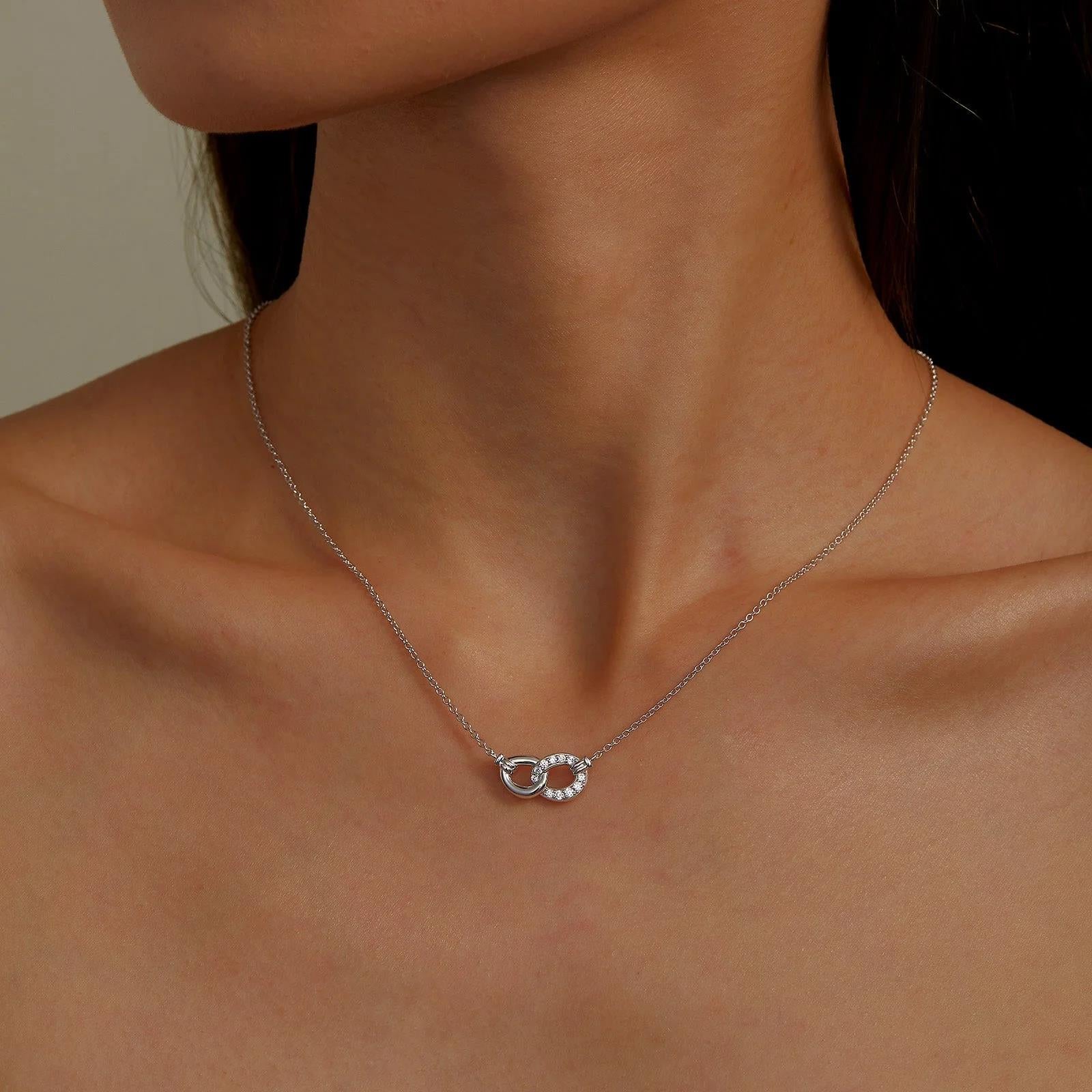 Sterling Silver Interlocking Circles Necklace - Warwick Jewelers